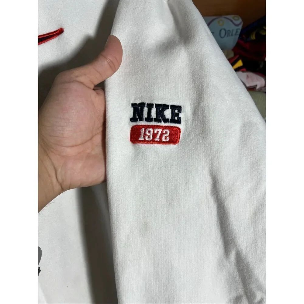 Vintage Y2K Nike Center Swoosh Embroidered Hoodie